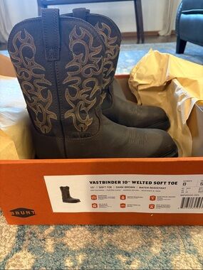 Brunt Vastbinder 10" Dark Brown Waterproof Cowboy Boots
